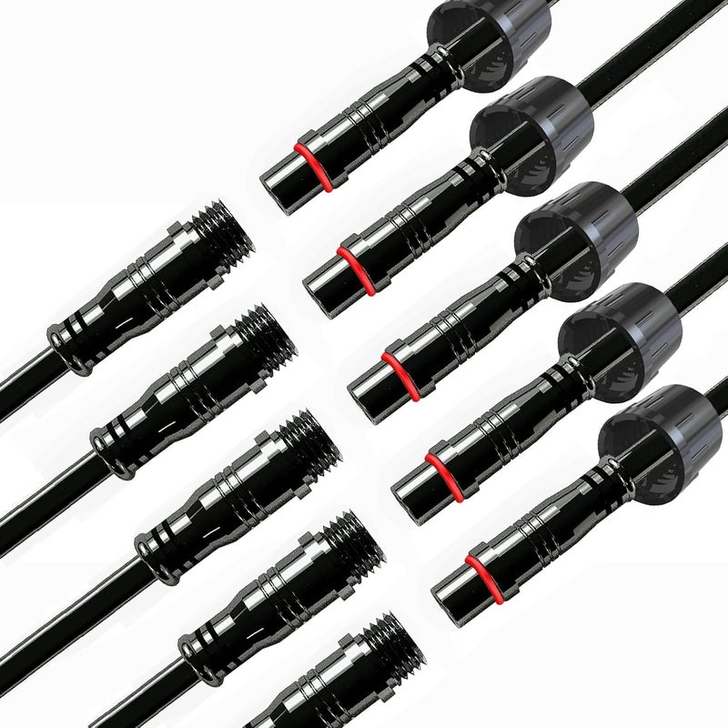 YETOR Waterproof Connectors 2 Wire,20AWG Male Female Plug LED Connector with 2Pin Waterproof Connectors,IP68 20CM Extension Cable for Car, Truck, Boat,LED Strip Lights,(5Pairs) - Image 1